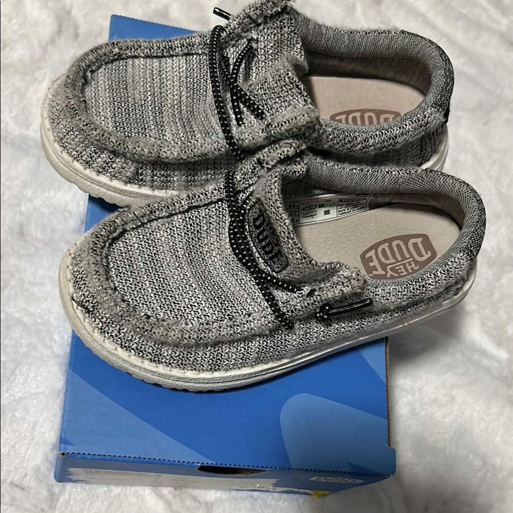 Hey Dude Kids Gray Slip-On Shoes